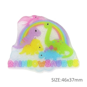 Resina Glitter Rainbowsaurus